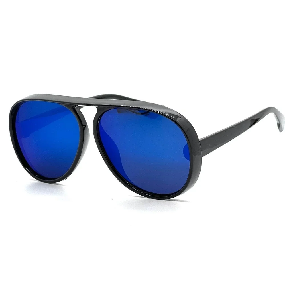 Sunglasses Men Blue Mirror Lens Fashion Pilot‎ Style Sun Glasses Lentes Humbres
